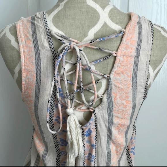 Boho Anthropology Blu Pepper Sleeveless Top Small - Picture 6 of 10